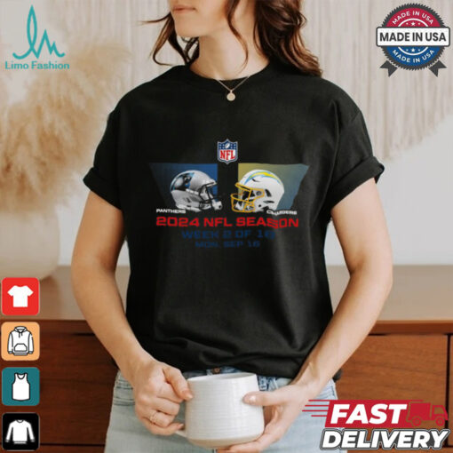 Carolina Panthers vs Los Angeles Chargers NFL Season Week 2 2024 shirt
