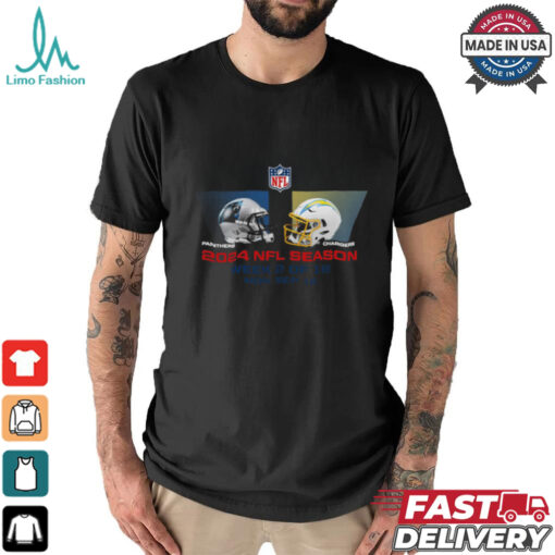 Carolina Panthers vs Los Angeles Chargers NFL Season Week 2 2024 shirt