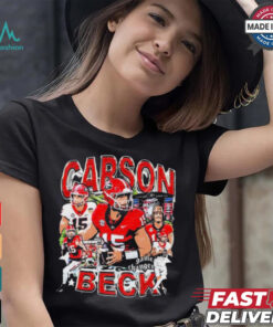 Carson Beck #15 Georgia Bulldogs football Graphic t shirt