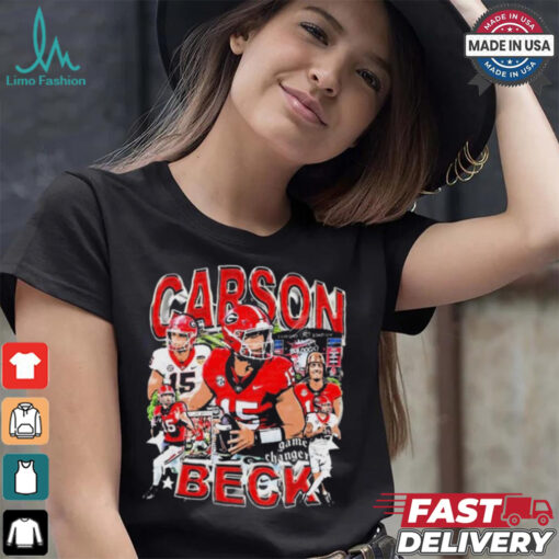 Carson Beck #15 Georgia Bulldogs football Graphic t shirt
