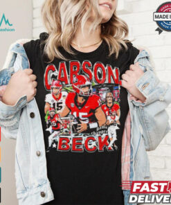 Carson Beck #15 Georgia Bulldogs football Graphic t shirt