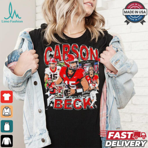 Carson Beck #15 Georgia Bulldogs football Graphic t shirt
