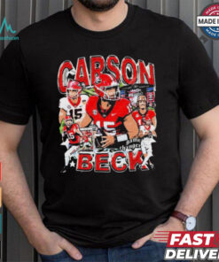 Carson Beck #15 Georgia Bulldogs football Graphic t shirt