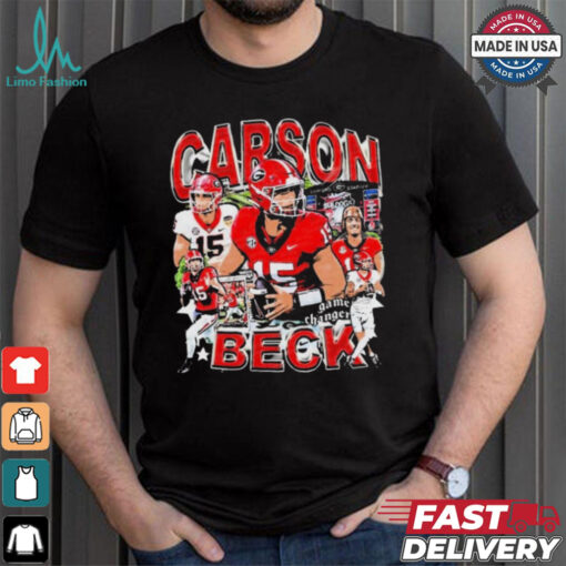 Carson Beck #15 Georgia Bulldogs football Graphic t shirt
