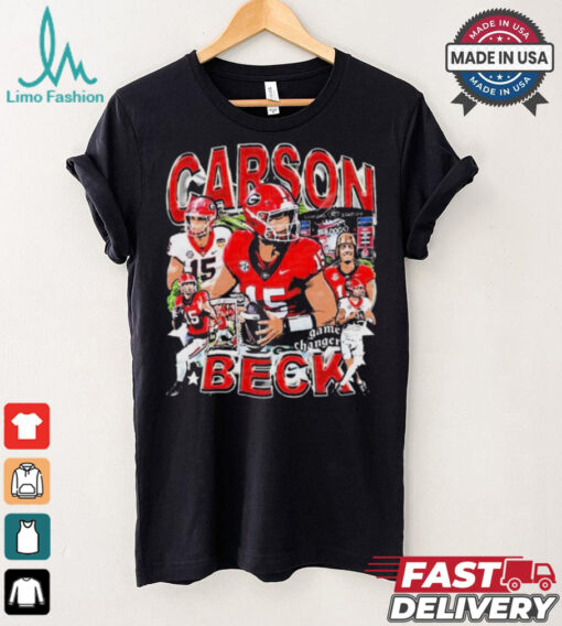 Carson Beck #15 Georgia Bulldogs football Graphic t shirt