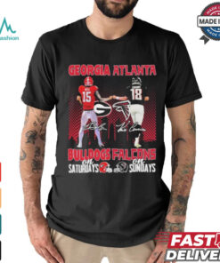 Carson Beck Georgia Bulldogs On Saturdays X Kirk Cousins Atlanta Falcons On Sundays Shirt