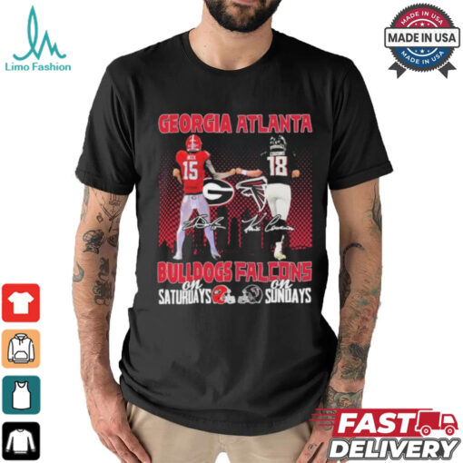 Carson Beck Georgia Bulldogs On Saturdays X Kirk Cousins Atlanta Falcons On Sundays Shirt