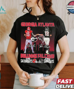 Carson Beck Georgia Bulldogs On Saturdays X Kirk Cousins Atlanta Falcons On Sundays Shirt