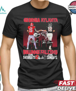 Carson Beck Georgia Bulldogs On Saturdays X Kirk Cousins Atlanta Falcons On Sundays Shirt