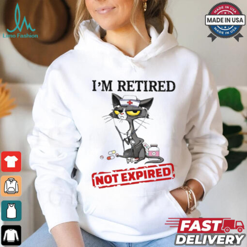 Cat I’m Retired Not Expired Nurse Classic T Shirt
