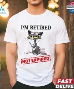 Cat I'm Retired Not Expired Nurse Classic T Shirt