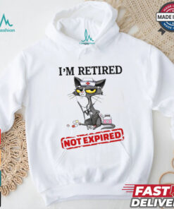 Cat I'm Retired Not Expired Nurse Classic T Shirt