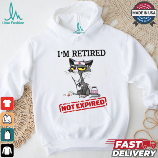 Cat I’m Retired Not Expired Nurse Classic T Shirt