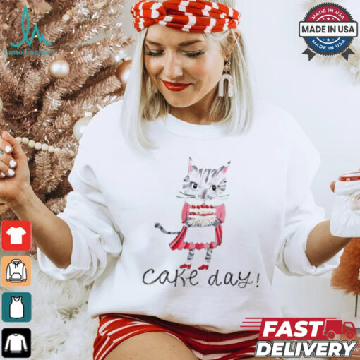 Cat cake day art shirt