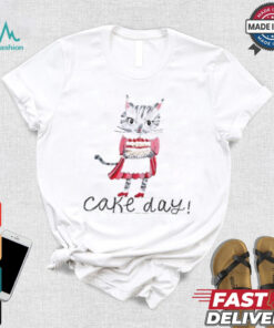 Cat cake day art shirt