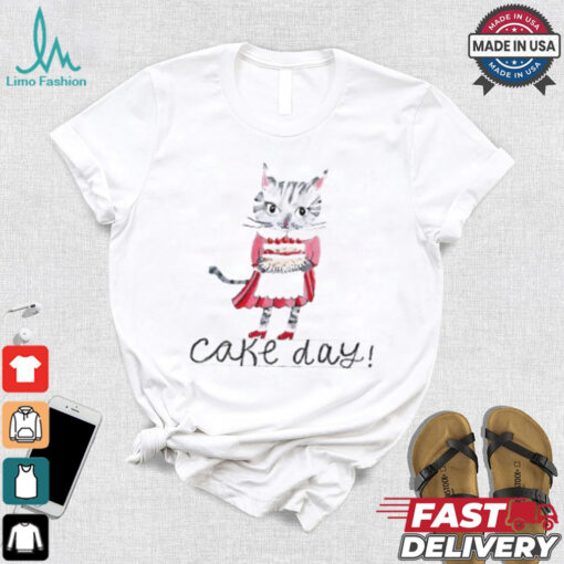 Cat cake day art shirt