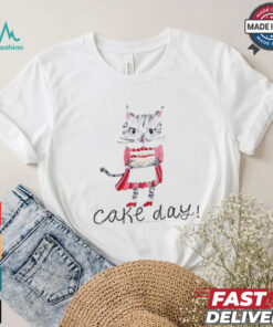 Cat cake day art shirt