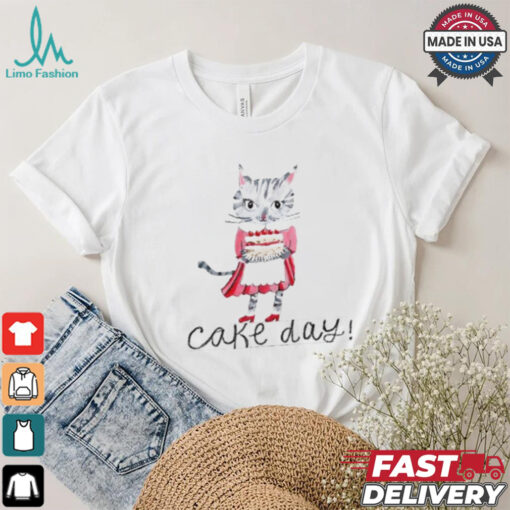 Cat cake day art shirt