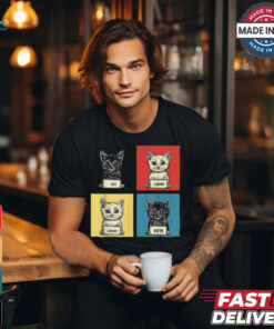Cat ladies vote fun election theme cut kittens T shirt