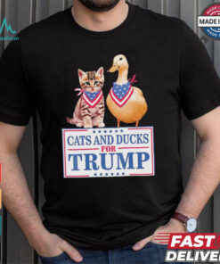 Cats And Ducks For Trump 2024 Kittens And Ducks For Trump T Shirt