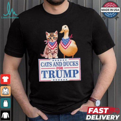 Cats And Ducks For Trump 2024 Kittens And Ducks For Trump T Shirt
