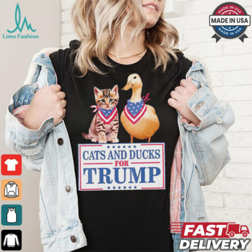 Cats And Ducks For Trump 2024 Kittens And Ducks For Trump T Shirt