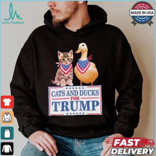 Cats And Ducks For Trump 2024 Kittens And Ducks For Trump T Shirt