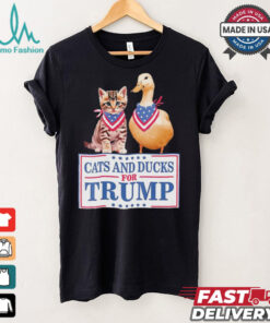 Cats And Ducks For Trump 2024 Kittens And Ducks For Trump T Shirt