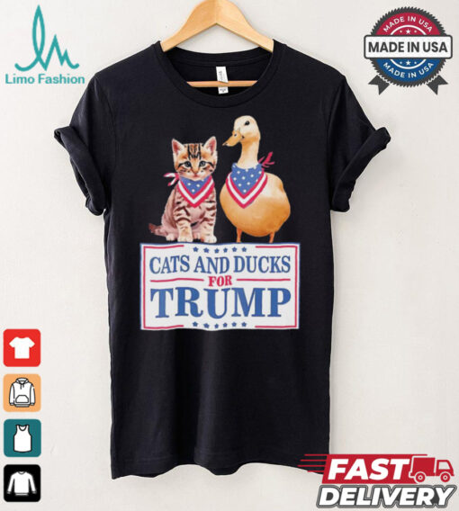 Cats And Ducks For Trump 2024 Kittens And Ducks For Trump T Shirt