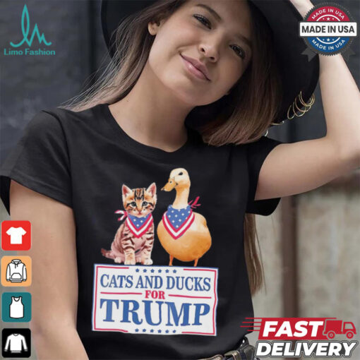 Cats And Ducks For Trump 2024 Kittens And Ducks For Trump T Shirt