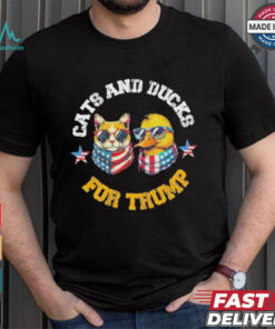 Cats And Ducks For Trump President 2024 Trump Vance 2024 T Shirt