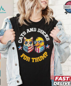 Cats And Ducks For Trump President 2024 Trump Vance 2024 T Shirt