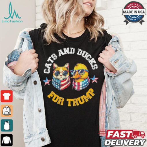 Cats And Ducks For Trump President 2024 Trump Vance 2024 T Shirt