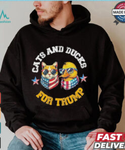 Cats And Ducks For Trump President 2024 Trump Vance 2024 T Shirt