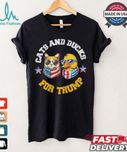Cats And Ducks For Trump President 2024 Trump Vance 2024 T Shirt