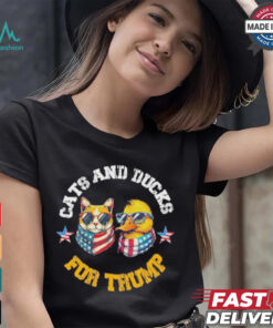 Cats And Ducks For Trump President 2024 Trump Vance 2024 T Shirt