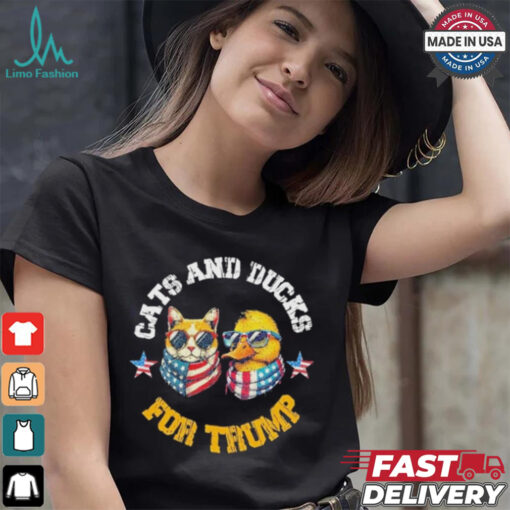 Cats And Ducks For Trump President 2024 Trump Vance 2024 T Shirt