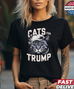 Cats for Trump cat lover and Trump supporter T shirt