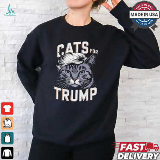 Cats for Trump cat lover and Trump supporter T shirt