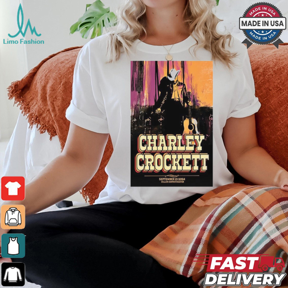 Charley Crockett Sep 13 2024 Dillon Amphitheater in Dillon CO Poster Shirt Charley Crockett Sep 13 2024 Dillon Amphitheater in Dillon CO Poster Shirt