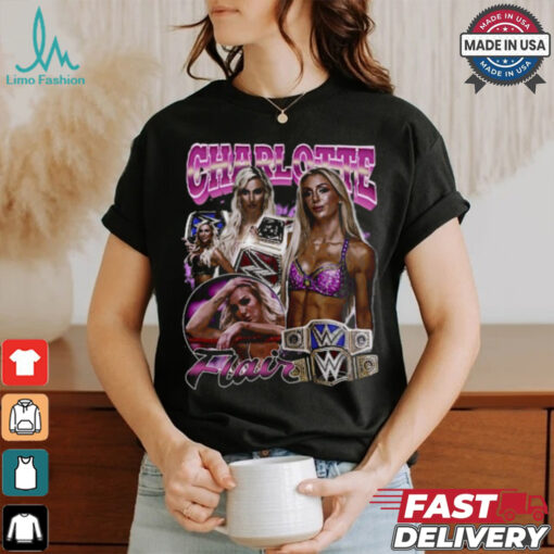 Charlotte Flair Retro Collage T Shirt