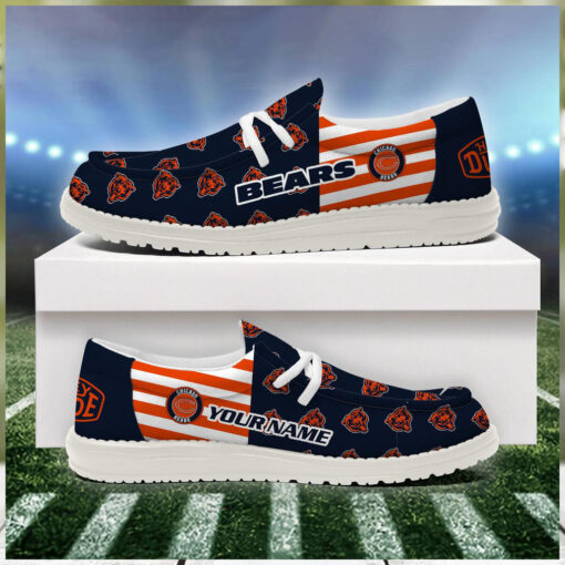 Chicago Bears 2024 Version Personalized Hey Dude Shoes