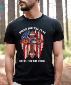 Chicago Bears Stand For The Flag Kneel For The Cross 2024 T shirt