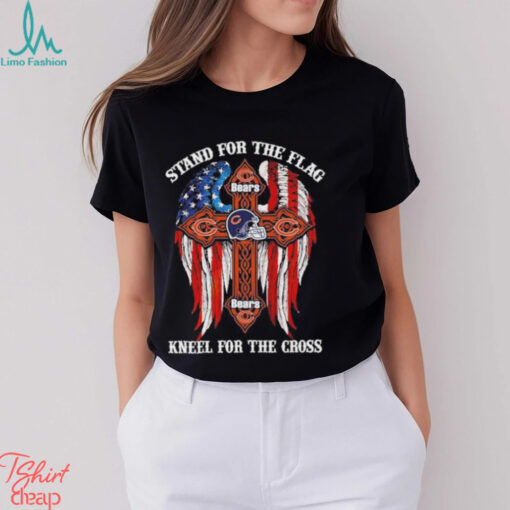 Chicago Bears Stand For The Flag Kneel For The Cross 2024 T shirt