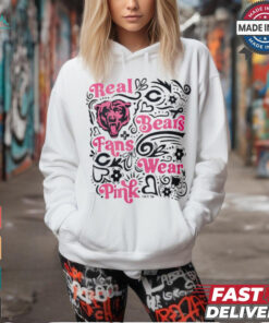 Chicago Bears real Bears fans wear pink shirt