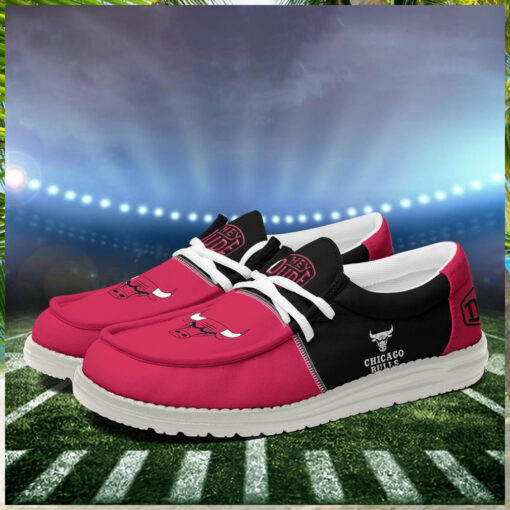 Chicago Bulls 2024 Personalized Hey Dude Shoes