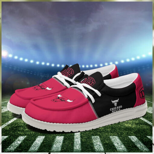 Chicago Bulls 2024 Personalized Hey Dude Shoes