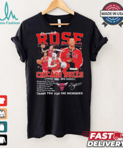 Chicago Bulls Derrick Rose NBA Most Valuable Player 2008 2016 Thank You T Shirt