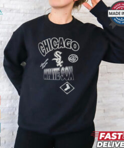 Chicago White Sox Pro Standard Black Turn It Up Dropped Shoulder T Shirt