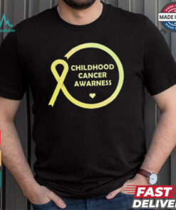 Childhood Cancer Awareness Month T Shirt Gift yellow Ribbon shirt
